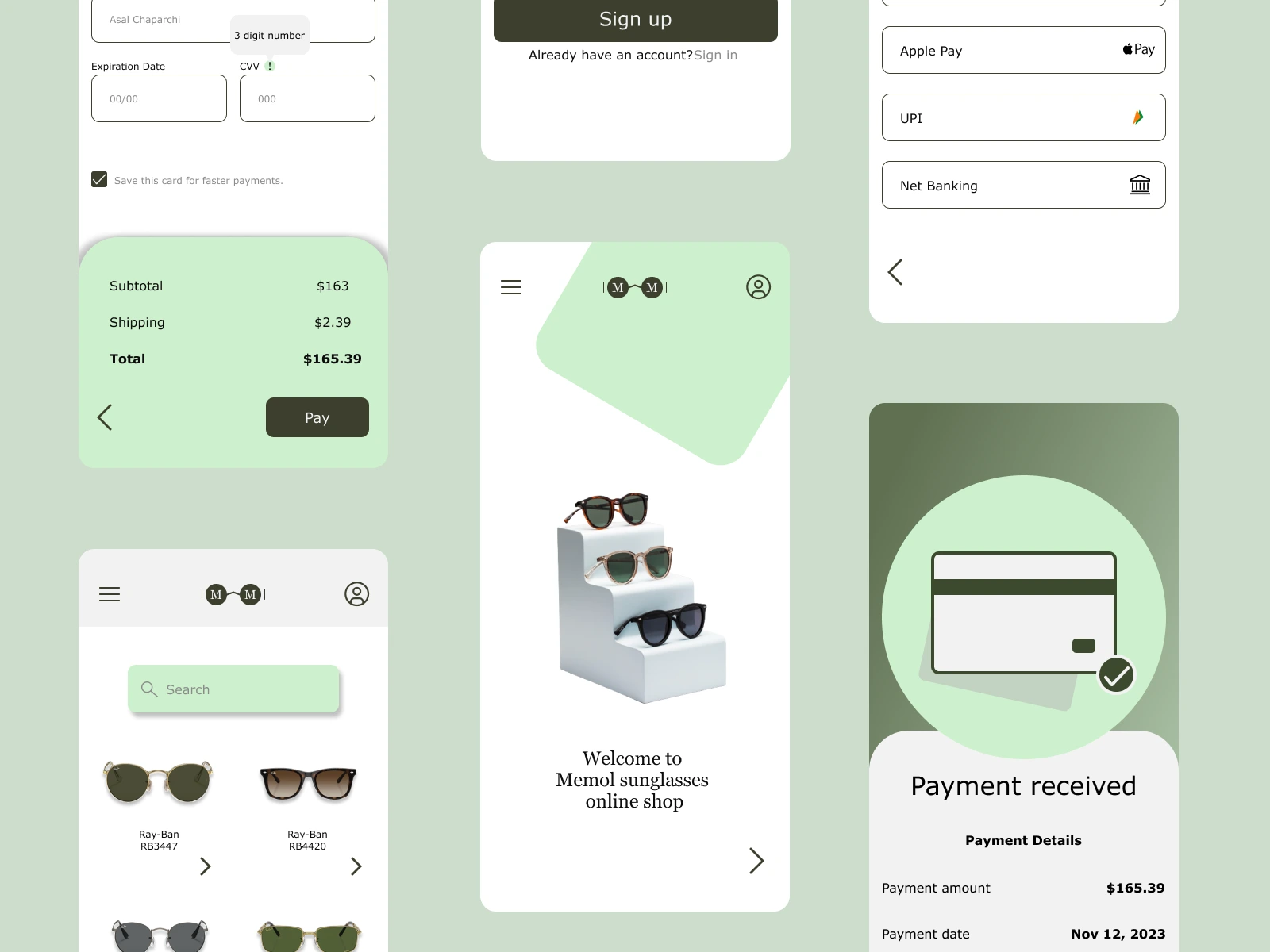 Hi-Fi Wireframes